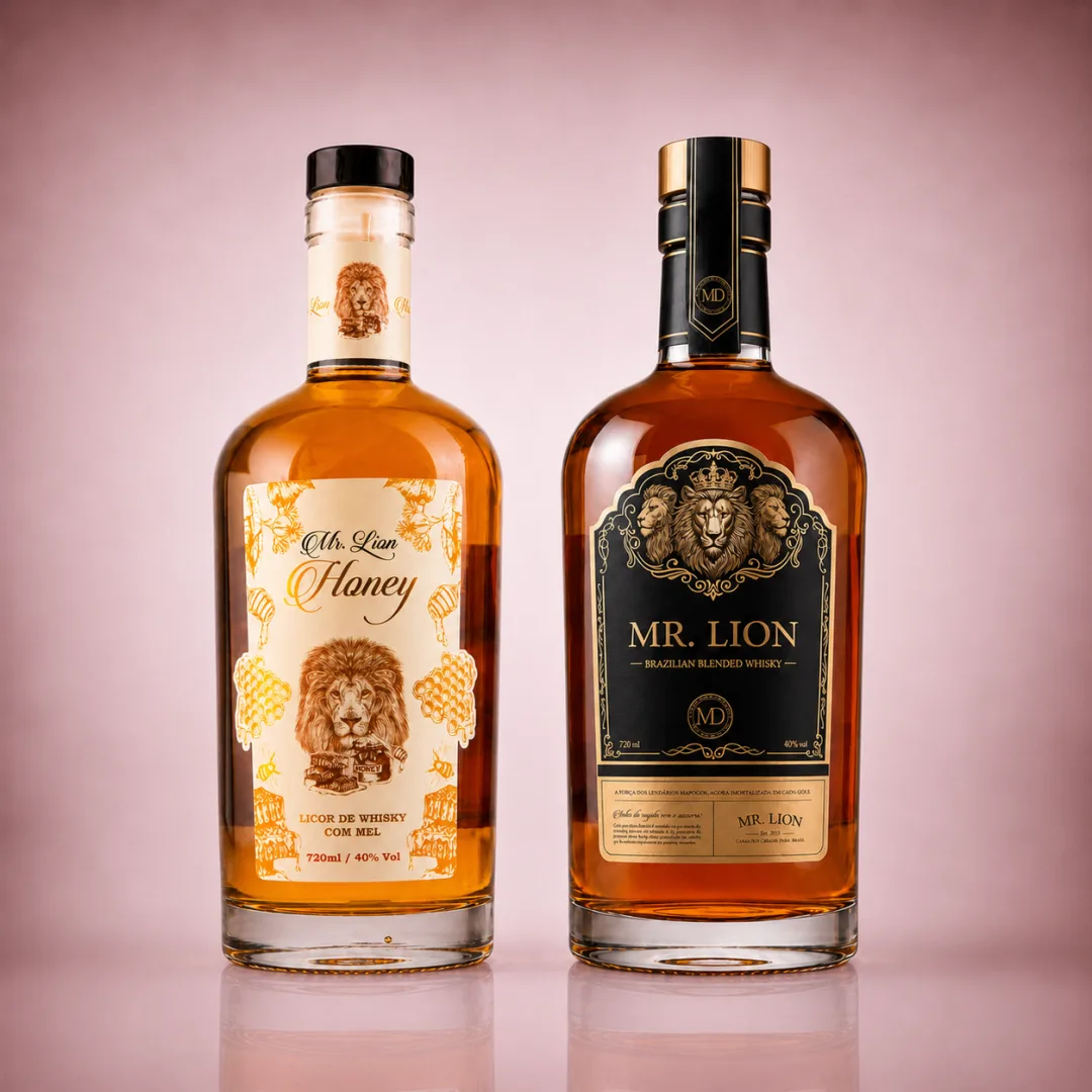 Combo A Dupla: Mr. Lion Honey e Mr. Lion Blended, duas garrafas